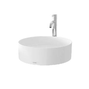 حوض مغسلة مدور فوق الرخام أبيض ‎Ø42×13‎ سم