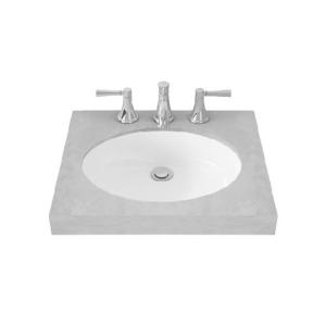 حوض مغسلة تحت الرخام ‎381×483‎ ملم مع قاعدة تثبيت