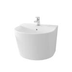 مغسلة أفراجي معلقة مدور أبيض قطعة واحدة