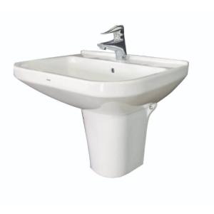 مغسلة أفراجي معلقة مربع أبيض قطعتين