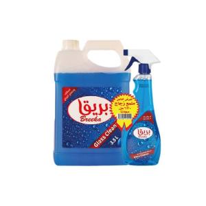 Breeqa Glass Cleaner & Polisher 3.5L + 680ml Spray (Gift)