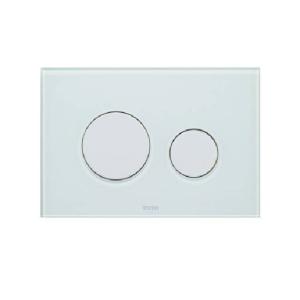 ضغطة مدور زجاج أبيض تُركب على سيفون مخفي (WH045D)