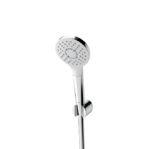 Chrome Round 5‑Function Shower Handset with Hose & Holder