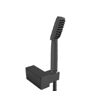 Black Square Hand Shower with Hose & Eurostar Holder