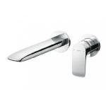 خلاط مغسلة كروم حائطي مخفي سبوت طويل برافعة مفردة