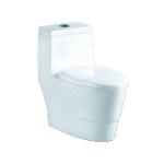 One‑Piece Toilet, White – Oval Bowl – China