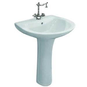 White Porcelain Pedestal Basin – China – Variant B