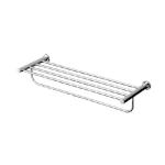Chrome Round Multi‑Bar Towel Rack ‎560×200×90‎ mm