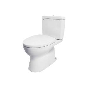 كرسي افرنجي قطعتين أبيض – تصريف أرضي 30 سم (S‑Trap 300 mm) – صيني