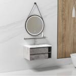 Single-Basin Vanity Set with LED Mirror – 80 cm (Variant B)