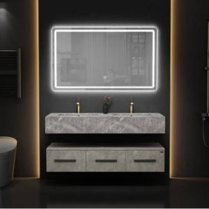 طقم مغسلة ستون حوضين مع مرايا لِد 140 سم