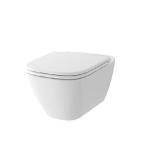 Wall‑Hung Toilet 18 cm, White with Seat – Tornado Flush – China