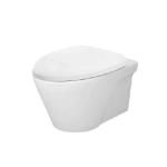 Wall‑Hung Oval Toilet, White – Horizontal 180 mm – China