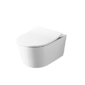 Wall‑Hung Toilet, White Soft‑Close Seat – Tornado Flush – China