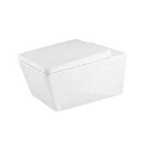 Wall‑Hung Square Toilet 18 cm Projection, White with Seat – China